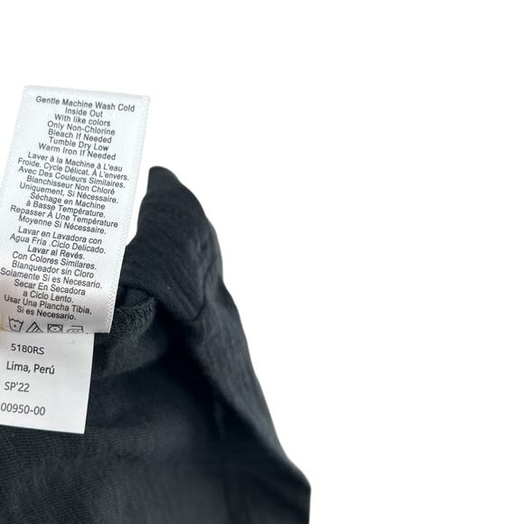 Nation LTD Shoshanah‎ Smocked Sundress Dress Midi Sleeveless Black Size Large - Picture 11 of 11